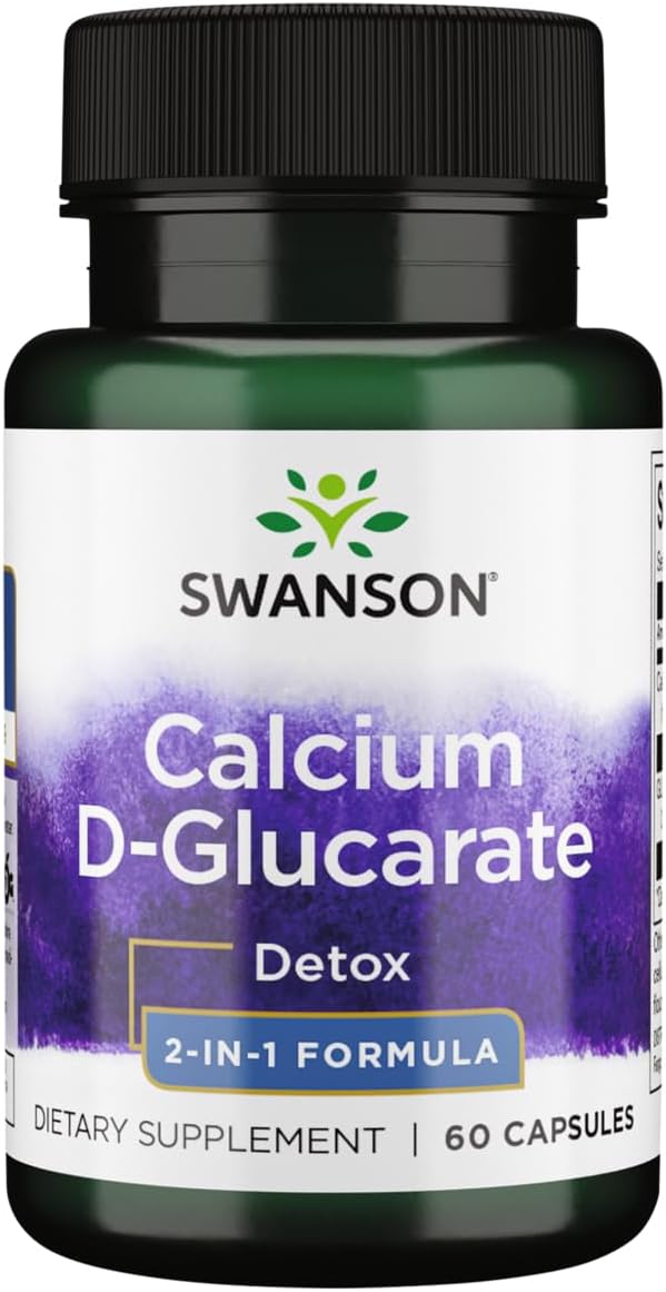 Swanson Calcium D-glucarate 60kap D-glukaran Wapnia Detox Wątroba