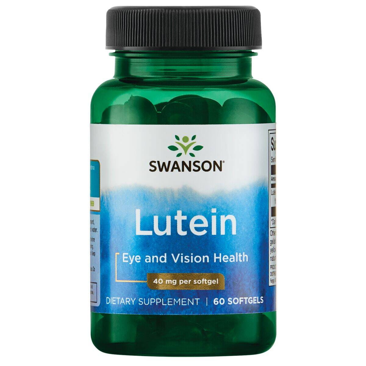 Swanson Lutein Luteina 40mg 60k Wzrok Zdrowe Oczy Antyutleniacz