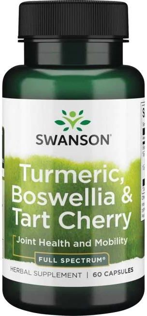 Swanson Turmeric Boswellia & Tart Cherry 60kap Sprawność Fizyczna