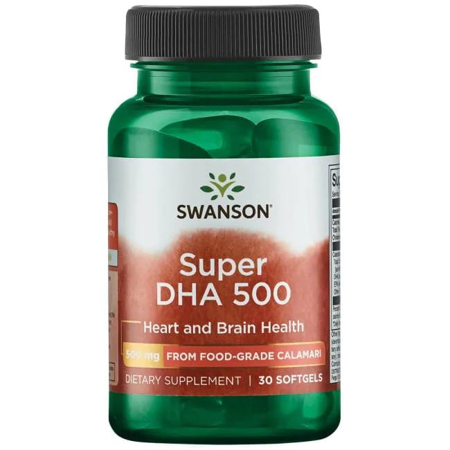 Swanson Super Dha 500 30kap Omega 3 Mózg Serce
