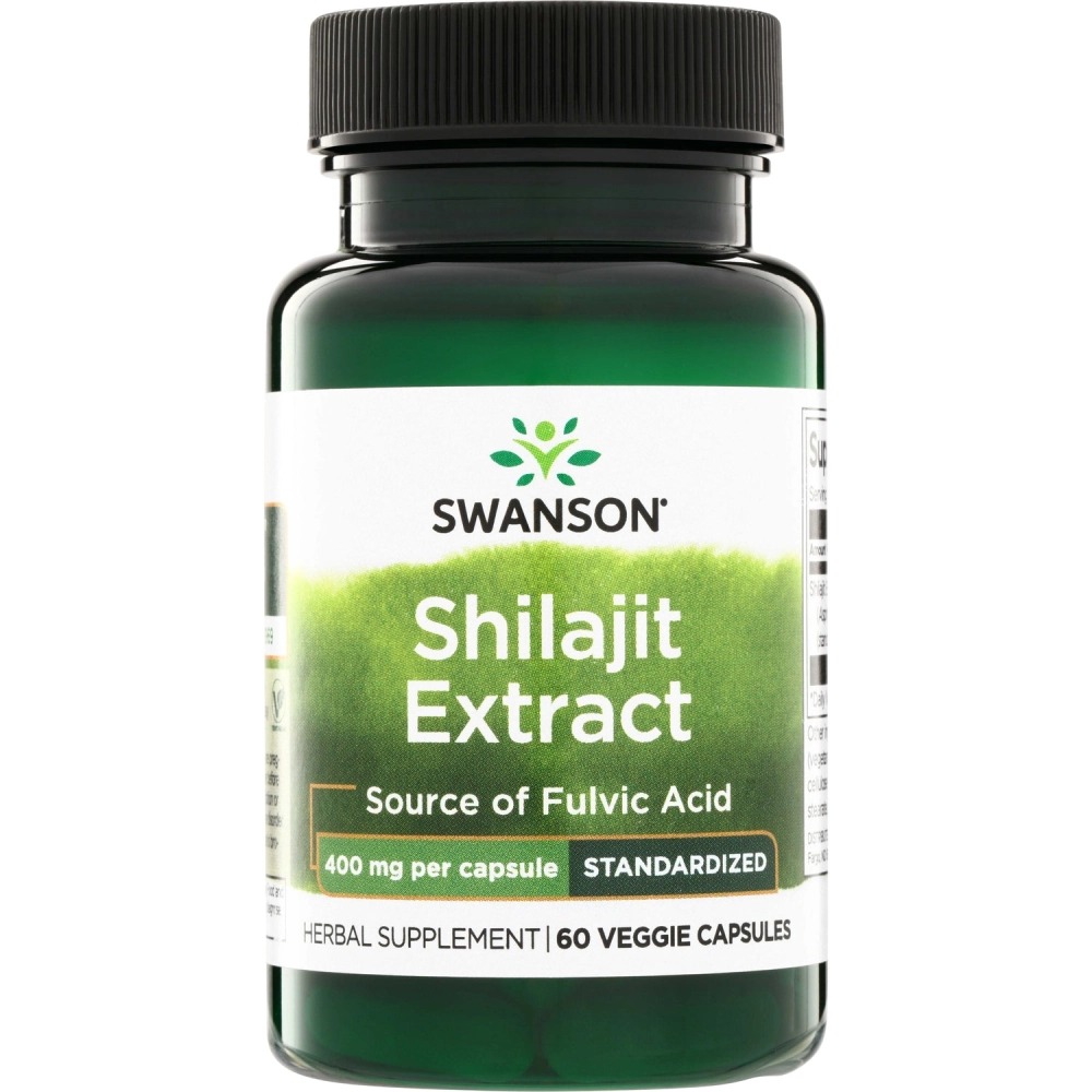 Swanson Shilajit Extract 400mg 60kap Kwasy Fulwowe