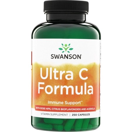 Swanson Ultra C Formula 250kap Odporność Witamina C Dzika Róża