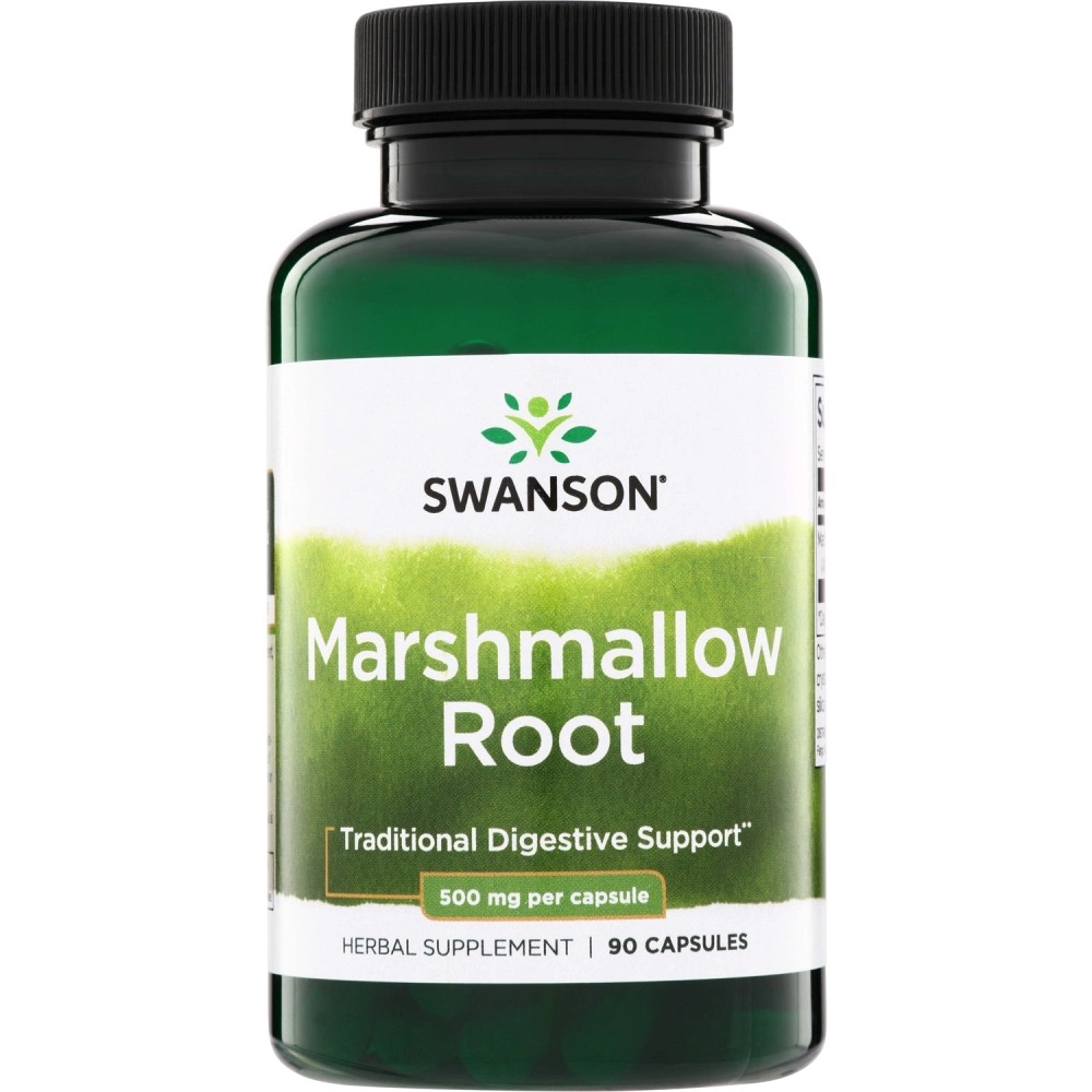 Swanson Marshmallow Root 500mg 90kap Korzeń Prawoślazu Trawienie