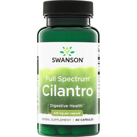 Swanson Cilantro 425mg 60kap Kolendra Siewna Układ Pokarmowy Trawienie