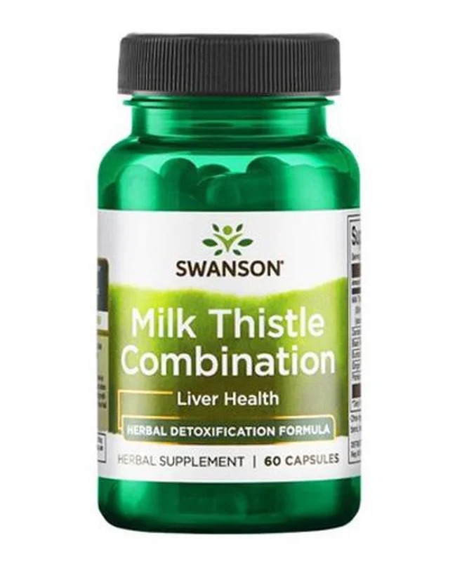 Swanson Milk Thistle Combination 60kap Ostropest Plamisty Wątroba Trawienie