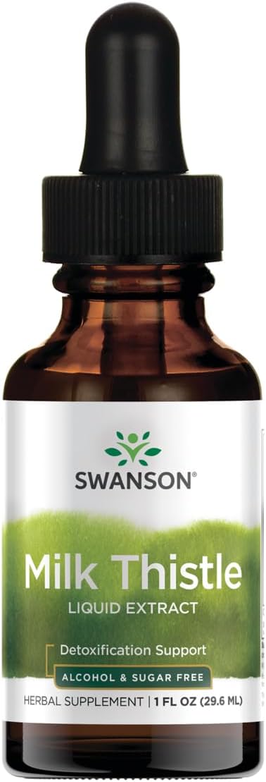 Swanson Milk Thistle Liquid Extract 29,6ml Ostropest Plamisty Wątroba