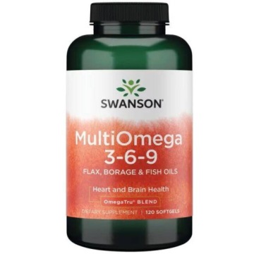 Swanson MultiOmega 3-6-9 120k EPA DHA Serce MÓZG Odporność