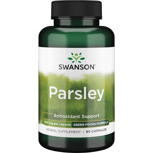 Swanson Parsley 650mg 90kap Pietruszka Antyoksydant