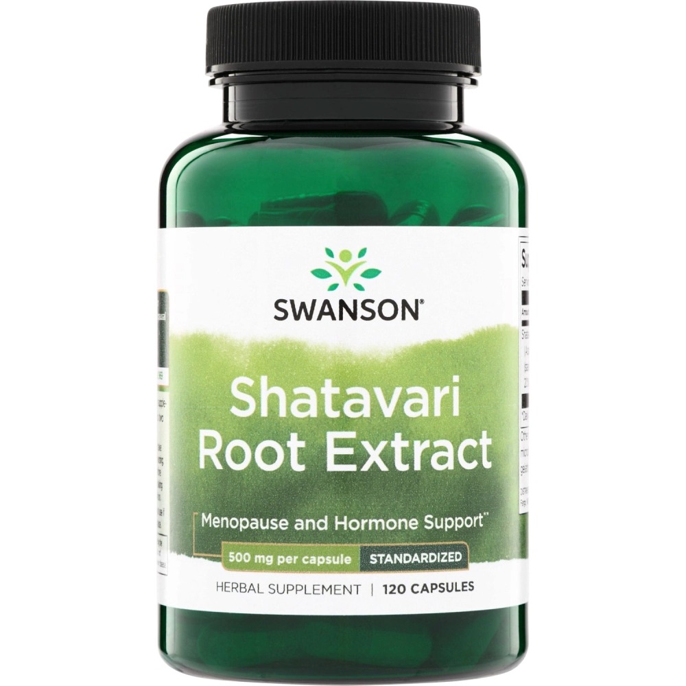 Swanson Shatavari Root Extract 500mg 120kap Ekstrakt Hormony Menopauza