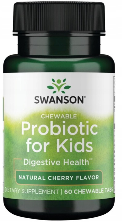 Swanson Probiotic For Kids 60t Do Ssania Wiśniowy Smak Probiotyk Dla Dzieci