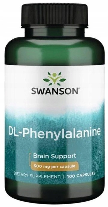Swanson Dl-phenylalanine 500mg 100kap Dl-fenyloalanina Mózg