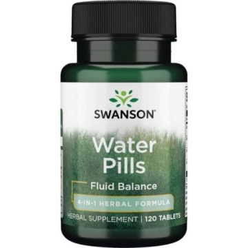 Swanson Water Pills 4w1 120tab Ogranicza Zatrzymywanie Wody w Organizmie
