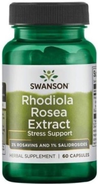 Swanson Rhodiola Rosea Extract 60k Różeniec Górski Stres Koncentracja
