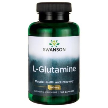 Swanson L-glutamine 500mg 100k Mięśnie Regeneracja